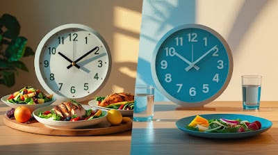 Stylised plate with simple herb shapes